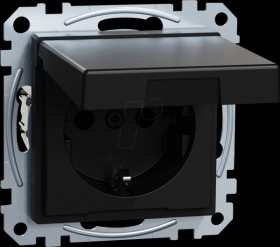 MEG2310-0403 System M Schutzkontakt-Steckdose - Typ F Recyceld Plastic schwar