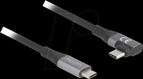 81132 USB 3.2 cable, 20 Gbit/s, 240 W, 4K 60Hz, 2 m, angled