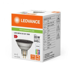 Żarówka LED MR16 GU5.3 5W = 35W 345lm 4000K Neutralna Biała 12V FILAMENT ŚCIEMNIALNA LEDVANCE