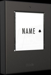 KTF 1 EA Doorbell push-button, 1-family house, anthracite stainless steel