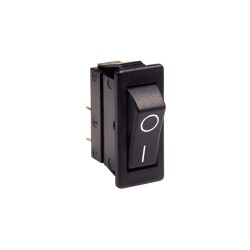 Przełącznik kołyskowy Wł.-wył. Wł.-wył. 16A DPST Panel Czarny IP65 Bulgin