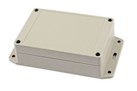 Obudowa ogólnego użytku ABS szerokość zew. 85 mm długość zew. 125 mm wys. zew. 40 mm Hammond IP65 Jasnoszary