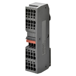 Kostka zaciskowa na szynie DIN Omron 26 → 12AWGŚruba XW6T 24A 800 V