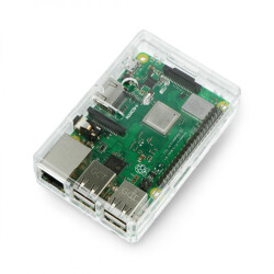 Obudowa Raspberry Pi Model 3B+/3B/2B - PC - przezroczysta