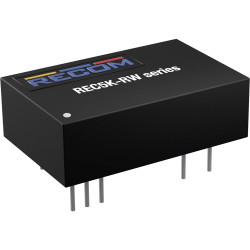 DC converter, 9-36 VDC, 5 W, 1 output, 3.3-15 VDC, 84 % efficiency, REC5K-2412SRW/H4/A/ADJ