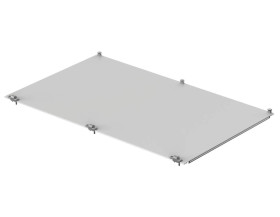 Bopla TF/M 684-EMV-K (86884067) - panel składany EMC przedni 3U/6U od frontu z anodowanego aluminium , od tyłu nieanodowanego (c