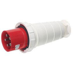 Europa IPW635N 415V 3P&#x2B;N&#x2B;E 63A Red IP67 Plugs 6 - 16mm Cross Section
