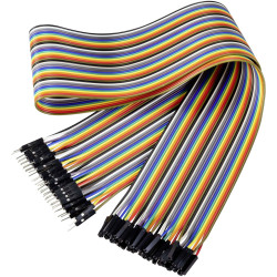 Renkforce RF-4599682 JKMF406 Jumper Ribbon Cable Male to Female 40 Way 600mm