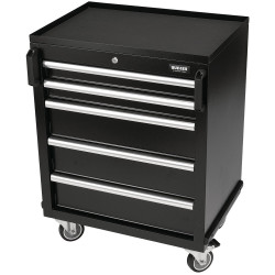 BUNKER&#xAE; 29792 Modular 5 Drawer Mobile Cabinet 646 x 458mm Black