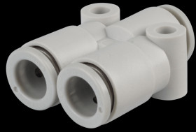 Y-branch connector, 3x Ø 10 mm