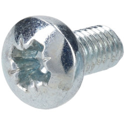 R-TECH 337199 Pozi Pan Head Machine Screws BZP M4 8mm - Pack of 100
