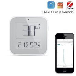 Czujnik temperatury i wilgotności oraz natężenia światła z wyświetlaczem ZigBee TUYA