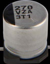 EEHZA1V271P Polymer hybrid SMD electrolytic capacitor, 270 µF, 35 V, 10.0x10