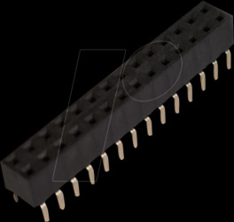 10122227 Female header, double row with Dual Entry, 2x14