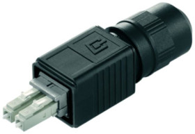 FO plug, LC, GOF/POF, multimode, ceramic, black, 100007560