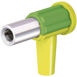 St&#xE4;ubli 9410879320 POAG-KBT6-EC/4 jack socket right angle gr/yel 90&#xB0;