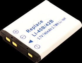 41602 Battery, digital camera, compatible, 740 mAh