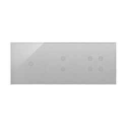 Panel dotykowy srebrna mgła 3 moduły Simon 54 Touch