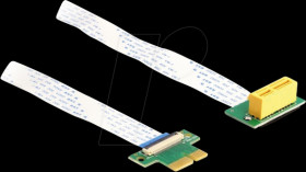 88022 riser card, PCIe x1 &gt; PCIe x1, 30 cm FPC cable