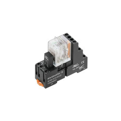 Przekaźnik mocy 24V dc DPDT Weidmüller, na szynę DIN