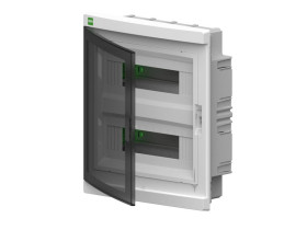 Rozdzielnica podtynkowa 24 modułowa 2x12M drzwi transparentne IP40 ELEGANT RP 2435-01 ELEKTRO-PLAST NASIELSK