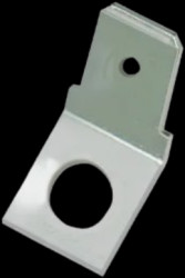 Faston plug, 6.3 x 0.8 mm, L 10.5 mm, uninsulated, angled, 3861.67