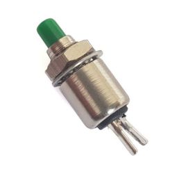 PRZYCISK PBS-7BG MONOSTABILNY ZWIERNY OKRĄGŁY 1A/250V ZIELONY PRZEL516