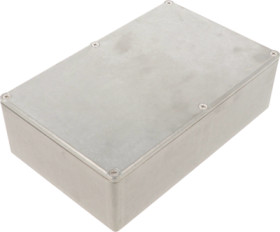 Zinc die cast enclosure, (L x W x H) 188 x 120 x 52 mm, natural, IP54, 1590K432