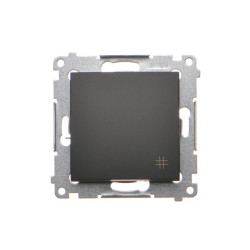 Simon 54 Łącznik krzyżowy (moduł) 16AX 250V zaciski śrubowe czarny mat DW7A.01/49