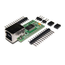 MODUŁ ZESTAW EM216 PCB + ZŁĄCZA INTERFEJS KONWERTER USB-RS232 (TTL) / DIL24