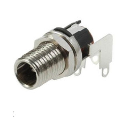 GNIAZDO DC 2,1/5,5 ZASILAJĄCE KĄTOWE DO OBUDOWY, PANELU Z WYŁĄCZNIKIEM