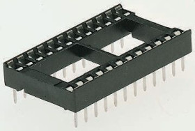 Podstawka DIL 2.54mm Pitch 7.62mm Row Spacing 24 Way, Przepust Formowany Pin, 10A Winslow