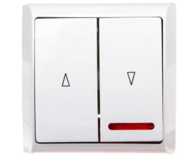 BIS Łącznik żaluzjowy z podświetleniem biały ŁN-7BS/00