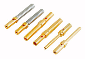 Receptacle, AWG 28-24, crimp connection, gold-plated, 162A18719X