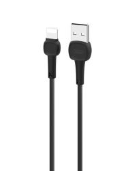 KABEL WTYK USB A - WTYK IPHONE 1,0M 2A XO NB132 CZARNY (IPH-10-NB132B)
