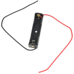 Koszyk na baterie 1 x AAA płaski z przewodem