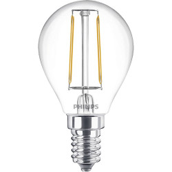 Philips 77755500 LED Bulb E14 2W=25W Warm White Teardrop 4.5x8cm