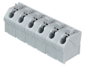 Złączka oświetleniowa WAGO 6 250 Żeński Listwa zaciskowa do płytki drukowanej Gniazdo