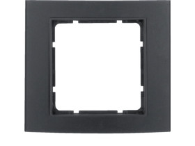 BERKER B.3 Ramka 1 pojedyncza alu czarny/antracyt 10113005 HAGER