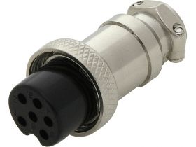 Wtyk mikrofonowy CB 6p na kabel