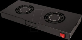 26210304 19" roof fan unit, 2 fans, black