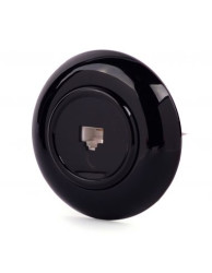 LOFT GNIAZDO TELEFONICZNE RJ11 CZARNE JLM 2LT-GT-B