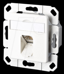 130C371102-I E-DAT C6A 1 port UPk pure white RAL9010