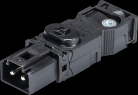 91.922.3053.1 Connector – screw connection, plug, black