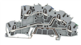 Złączka Szynowa 3-Pietrowa 4Mm2 N/L/Pe Szara Topjobs 2003-7646