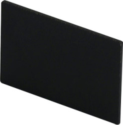 Base plate, PF, (L x H) 28.85 mm x 18.8 mm, black, for plastic module enclosure, A8130200