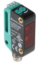 Czujniki fotoelektryczne Tłumienie tła w obudowie prostokątnej Pepperl + Fuchs NPN/PNP zakres 5 mm → 350 mm LED