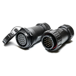 Złącze wielostykowe przemysłowe 17-pinowe Montaż na kablu Wtyczka, gniazdo RS PRO