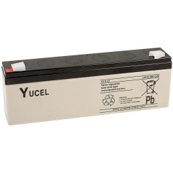 Yuasa Yuvolt Yucel Y2.3-12 Valve Regulated Lead Acid SLA Battery 12V 2.3Ah