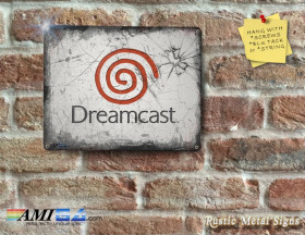 Dreamcast Logo - vintage Looking - Metal Sign